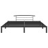 Estructura de cama de metal negro 180x200