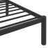 Estructura de cama de metal negro 180x200