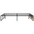 Estructura de cama de metal negra 120x200