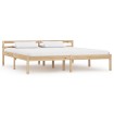 Estructura de cama de madera maciza de pino 160x200 cm