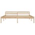 Estructura de cama de madera maciza de pino 160x200