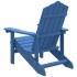 Silla de jardín Adirondack HDPE azul