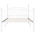 Estructura de cama con somier metal blanco 100x200