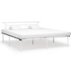 Estructura de cama de metal blanco 180x200 cm