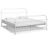 Estructura de cama de metal blanco 180x200