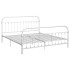 Estructura de cama de metal blanco 180x200