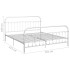 Estructura de cama de metal blanco 180x200