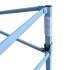 Carpa plegable profesional con 4 paredes acero azul 3x4