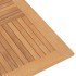 Mesa de jardín plegable madera maciza de teca 120x120x75