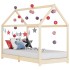 Estructura de cama infantil de madera maciza de pino 90x200