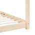 Estructura de cama infantil de madera maciza de pino 90x200