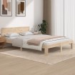 Estructura de cama madera maciza de pino 140x200 cm