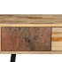 Mesa consola de teca maciza reciclada 120x30x76