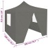 Carpa plegable profesional 4 paredes acero gris antracita 2x2