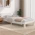 Estructura de cama madera maciza de pino blanco 90x200