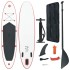 Set de paddel surf tabla SUP inflable rojo y