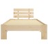 Estructura de cama de madera maciza de pino 100x200