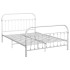 Estructura de cama de metal blanco 140x200