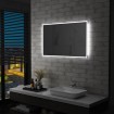 Espejo de pared de baño con LED 100x60 cm