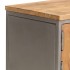 Mueble para TV madera de teca reciclada y acero 120x30x40