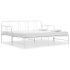 Estructura de sofá cama extraíble de metal blanco 90x200