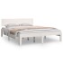 Estructura de cama de madera maciza de pino blanco 140x190