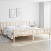 Estructura de cama de madera maciza 160x200 cm