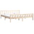 Estructura de cama de madera maciza 160x200