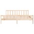 Estructura de cama de madera maciza 160x200