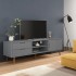 Mueble de TV MOLDE madera maciza de pino gris 158x40x49