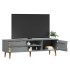 Mueble de TV MOLDE madera maciza de pino gris 158x40x49