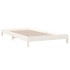 Cama apilable de madera pino maciza blanco 90x200