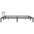 Estructura de cama de metal negro 200x200