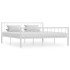 Estructura de cama de metal blanco 180x200