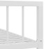 Estructura de cama de metal blanco 180x200