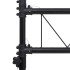 Soporte de luces de acero negro 338x115x(180-300)