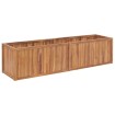 Arriate de madera maciza de teca 200x50x50 cm