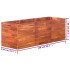 Arriate de madera de acacia 150x50x50