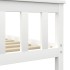 Estructura de cama madera de pino maciza blanca 180x200