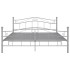 Estructura de cama de metal gris 140x200