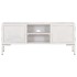 Mueble para TV de madera maciza de mango blanco 115x30x46