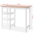 Conjunto de mesa alta de cocina 3 piezas MDF