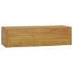 Armario de baño de pared madera maciza de teca 110x45x30 cm