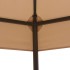 Pérgola/Cenador de jardín hexagonal beige 323x265