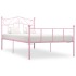 Estructura de cama metal rosa 100x200