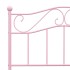 Estructura de cama metal rosa 100x200