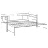 Estructura de sofá cama extraíble metal gris 90x200