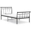 Estructura de cama de metal negra 90x200 cm