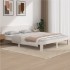 Estructura de cama de madera maciza de pino blanco 160x200