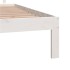 Estructura de cama de madera maciza de pino blanco 160x200